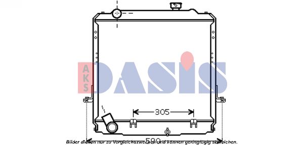 AKS DASIS Radiators, Motora dzesēšanas sistēma 210175N